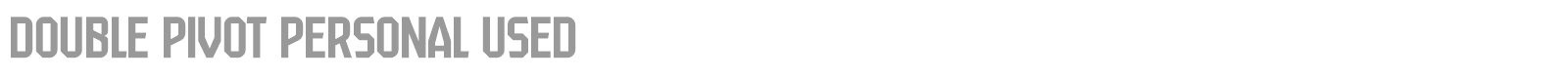 Double Pivot font preview